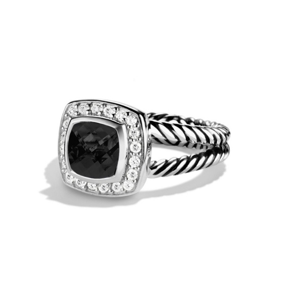 David Yurman Jewelry - DAVID YURMAN 7MM BLACK ONYX PETITE ALBION RING 6.5